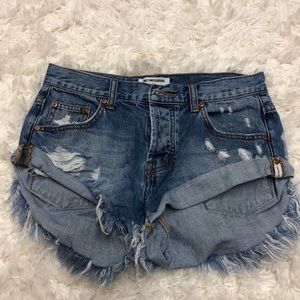 One Teaspoon jean shorts || size 24